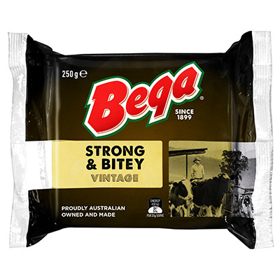 Bega Strong & Bitey Vintage Slices Cheese 250g