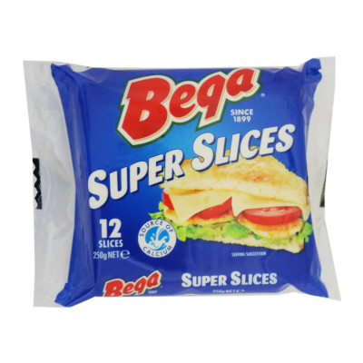 Bega Super Slices Cheese 250g
